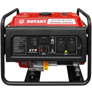 Generator de curent ROGE3000 putere 3 kW 230V benzina pornire manuala AVR rezervor 12 L